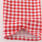 Blue tractor embroidery gingham pants set