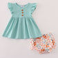 Sage floral bloomer set