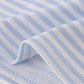 Blue football french knot stripe top