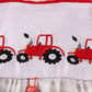 Red tractor embroidery bloomer set