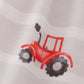 Red tractor embroidery bloomer set