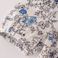 Blue vintage floral print bubble