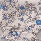 Blue vintage floral print bubble