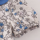 Blue vintage floral print bloomer set