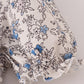 Blue vintage floral print tiered mom dress