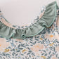 Fall floral print ruffle bloomer set