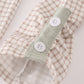 Blue dog deer embroidery ruffle pants set