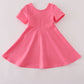 Pink bow sequin dress