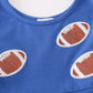 Blue football sequin dress
