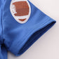 Blue football sequin dress