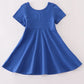 Blue football sequin dress