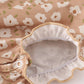 Mustard & mint floral print ruffle bubble