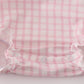 Pink puppy embroidery gingham bubble