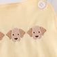 Yellow puppy embroidery bubble