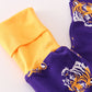 Purple LSU geaux tiger bamboo ruffle romper
