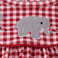 Alabama roll tide elephant embroidery bloomer set