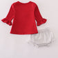 Alabama roll tide elephant applique ruffle bloomer set