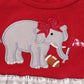 Alabama roll tide elephant applique stripe dress
