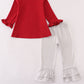 Alabama roll tide elephant applique stripe pants set