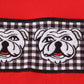 Georgia bulldog embroidery ruffle pants set