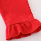 Georgia bulldog embroidery ruffle pants set
