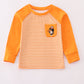 Orange Tennessee go vols applique stripe top