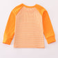 Orange Tennessee go vols applique stripe top