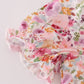 Purple floral print ruffle mom&me dress
