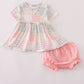 Pastel patchwork garden print bloomer set