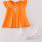Orange Tennessee go vols embroidery bloomer set