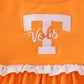 Orange Tennessee go vols embroidery ruffle dress