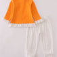 Orange Tennessee go vols embroidery ruffle pants set