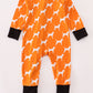 Orange Tennessee bamboo romper