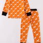 Orange Tennessee bamboo pajamas set
