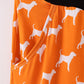 Orange Tennessee bamboo mom pants
