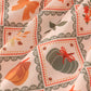 Green pumpkin bow print ruffle pants set