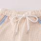 Blue pumpkin french knot shorts set