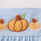 Blue pumpkin french knot dress
