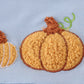Blue pumpkin french knot ruffle shorts set