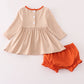 Rust isaiah embroidery bloomer set
