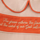 Rust isaiah embroidery pants set