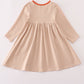 Rust isaiah embroidery dress