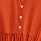 Rust tiered mom ruffle dress