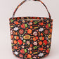 Black halloween print basket