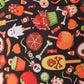 Black halloween print basket