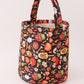Black halloween print basket