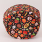 Black halloween print basket