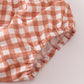 Sage turkey pumpkin embroidery bloomer set