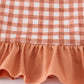 Fall floral print turkey pumpkin embroidery 3pc set