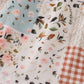 Fall floral print turkey pumpkin embroidery dress